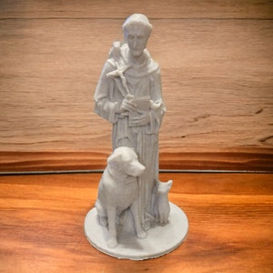 St Francis of Assisi 3d printed Statue