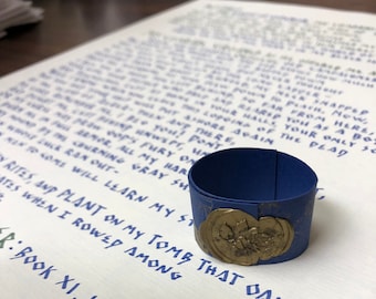 The Odyssey Excerpt Homer translated by Robert Fagles in Greek style font//handwritten calligraphy