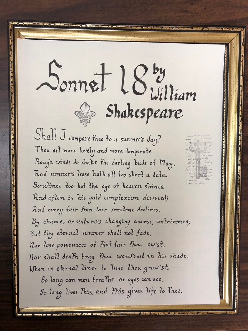 sonnet 18 by william shakespeare sonnet 18 by william shakespeare