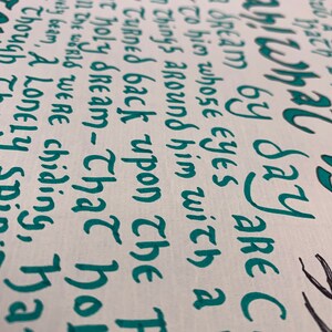 Um sonho de Edgar Allen Poe // Caligrafia Word Art