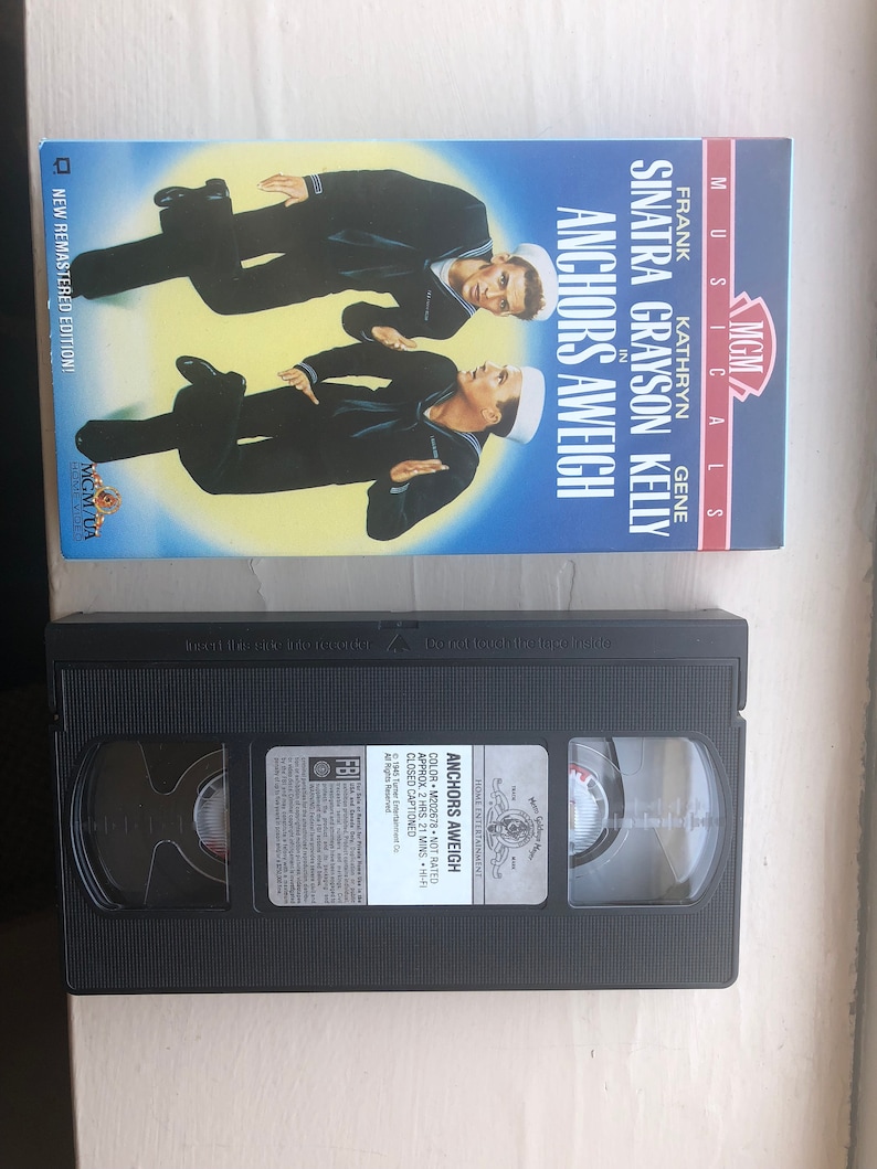 Anchors Aweigh//vhs//vintage Movies//gene Kelly//frank Sinatra Etsy