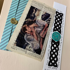 Outlander Print on Upcycled Dictionary Paper//Celtic Knot //Quote Bookmark image 9