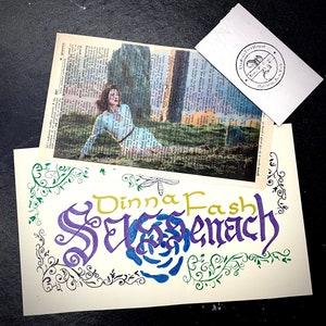 Outlander Fan Art Gift Set//Dinna Fash Sassenach// Gaelic Calligraphy