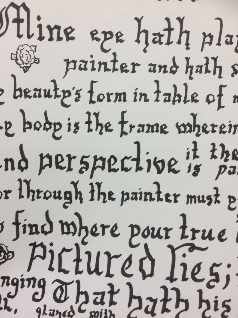 Sonnet 24 modern english image