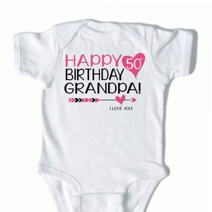 happy birthday grandpa onesie