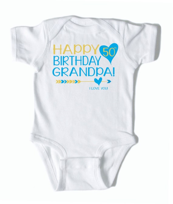 happy birthday grandpa onesie