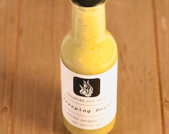Creeping Death Chile | Serrano Jalapeño Hot Sauce | Tangy Heat with a Kick