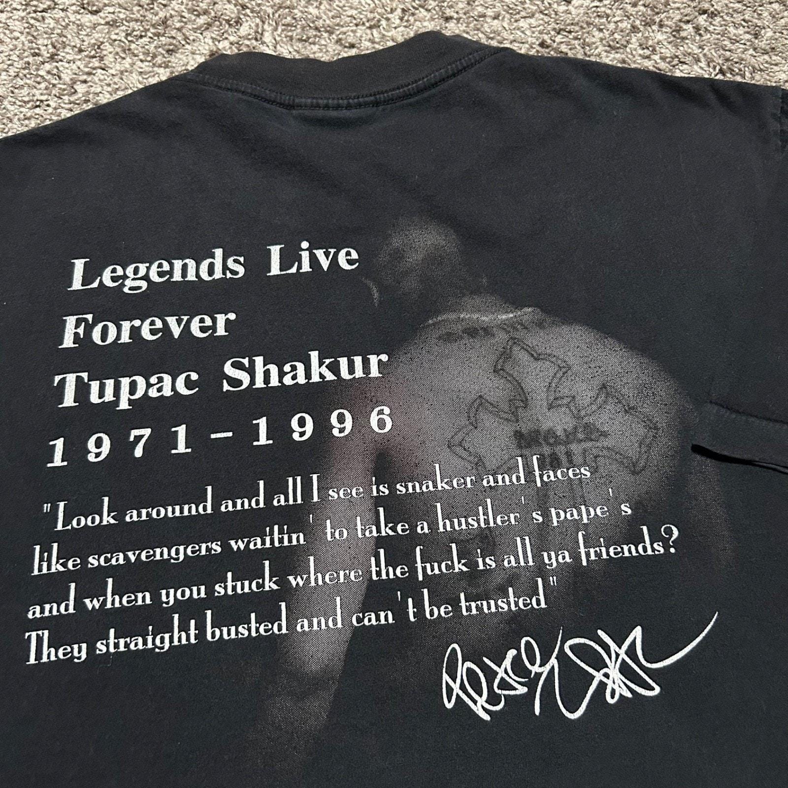メンズ askyurself Legends Tee 2pac ヴィンテージtシャツ