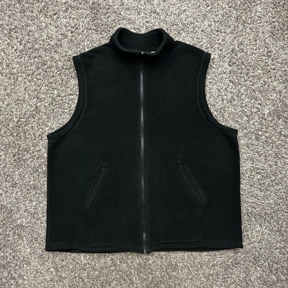 Vintage Fleece Vest Full Zip Jacket 80s 90s Soft … - image 5