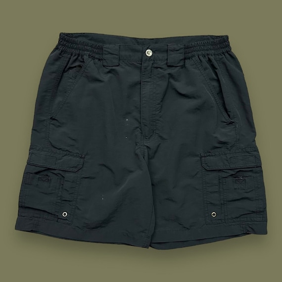 Vintage Nylon Cargo Shorts Y2k Fishing Board Shorts Y2k 32-36 Black -   Canada