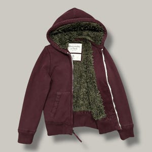 トップス 00s Abercrombie&fitch fur zip hoodie y2k 00s Abercrombie&fitch fur zip hoodie y2k Luxury fashion