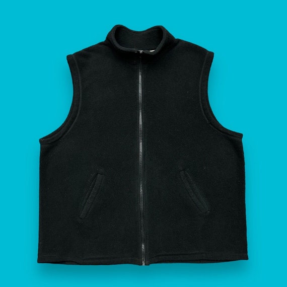 Vintage Fleece Vest Full Zip Jacket 80s 90s Soft … - image 1