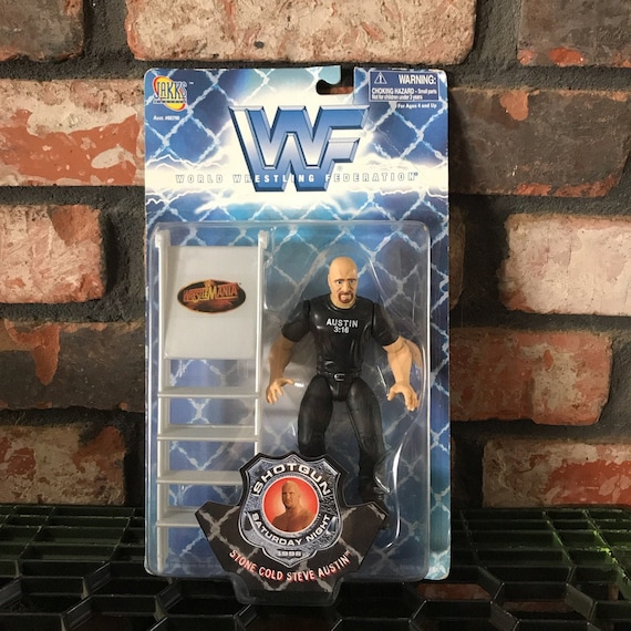 Stone Cold Steve Austin Toy Figure T-shirt DIY Handmade Customized New