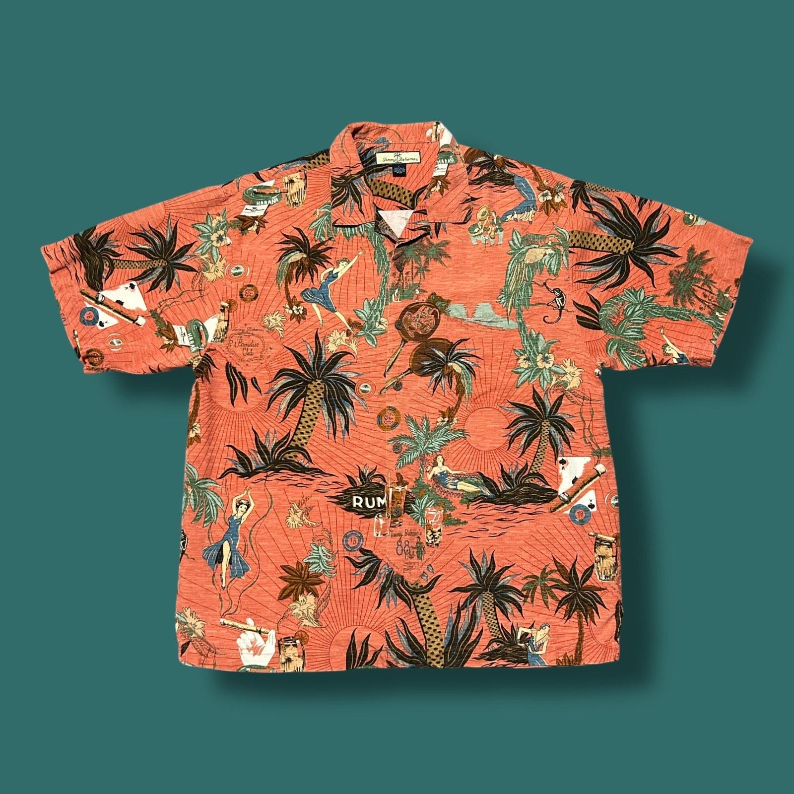 古着 “ Bahama” Hawaiian Shirt Tommy Bahama Vintage Silk Hawaiian Shirt - Etsy
