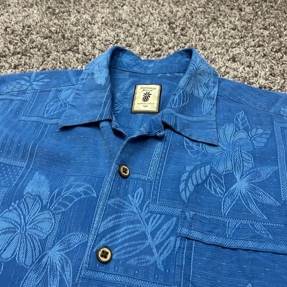 Vintage Silk Hawaiian Shirt Pigment Dyed Pineappl… - image 2