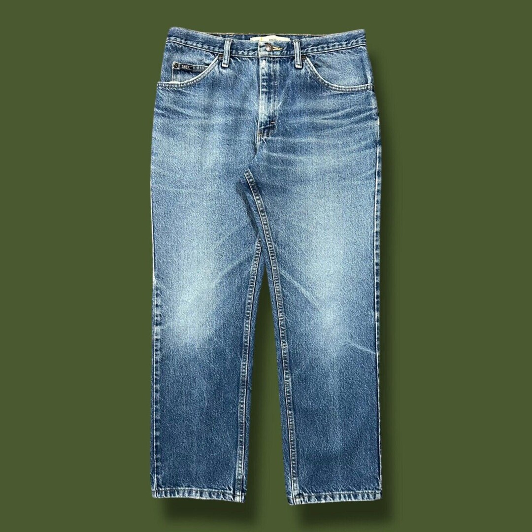 サイズM LIDNM SUNBURN FADED DENIM JEANS 98 SUN FADE BLUE
