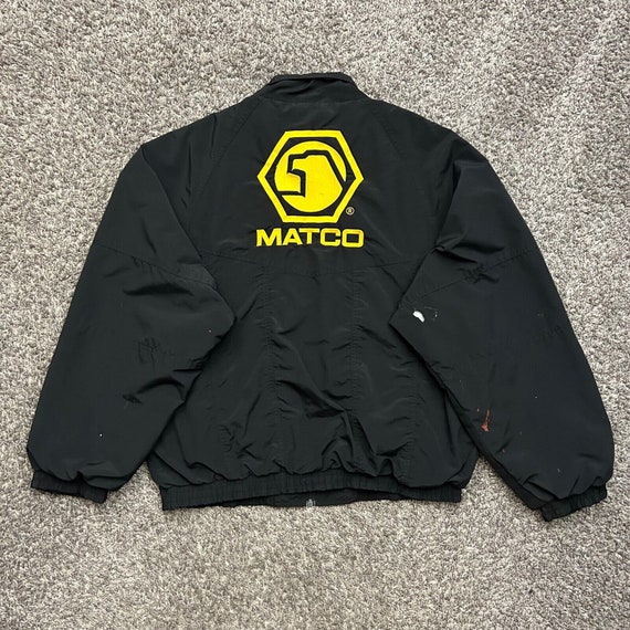 Vintage Matco Tools Jacket Good As Gold Full Zip Nylo… Gem