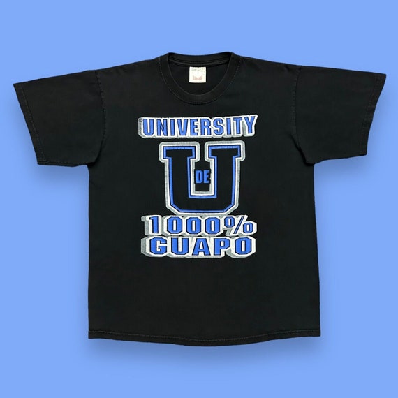 Vintage Guapo University Shirt 90s Funny Quote Gra
