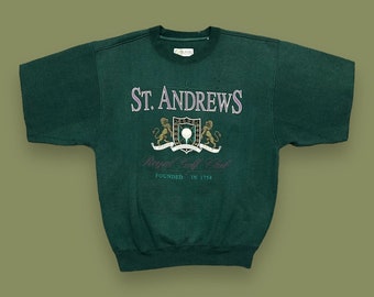 Vintage 90s St Andrews Royal Golf Club Van Heusen Crewneck Sweatshirt
