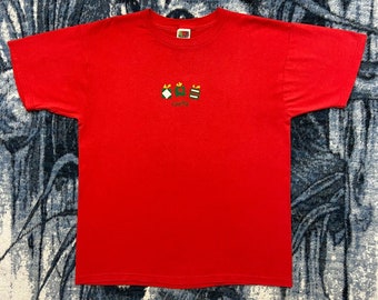 Red Vintage Tee | Etsy Singapore