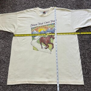 Vintage Girl Scouts Shirt Troop Leader Horse Art Graphic Tee 90s XL image 4