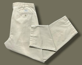 Vintage 1990s Size 38x28 Pleated Andrew Pant Chinos by Polo Ralph