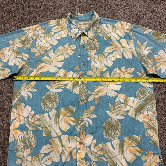 Vintage Hawaiian Shirt Floral Aloha Button Up Pin… - image 7