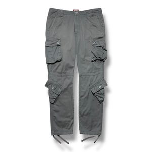 Matchstick Cargo Pants Heavy Duty Cotton Dark Gray Size 38 (39x32)