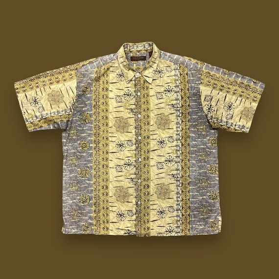 Vintage Tori Richard Hawaiian Shirt Abstract Art G