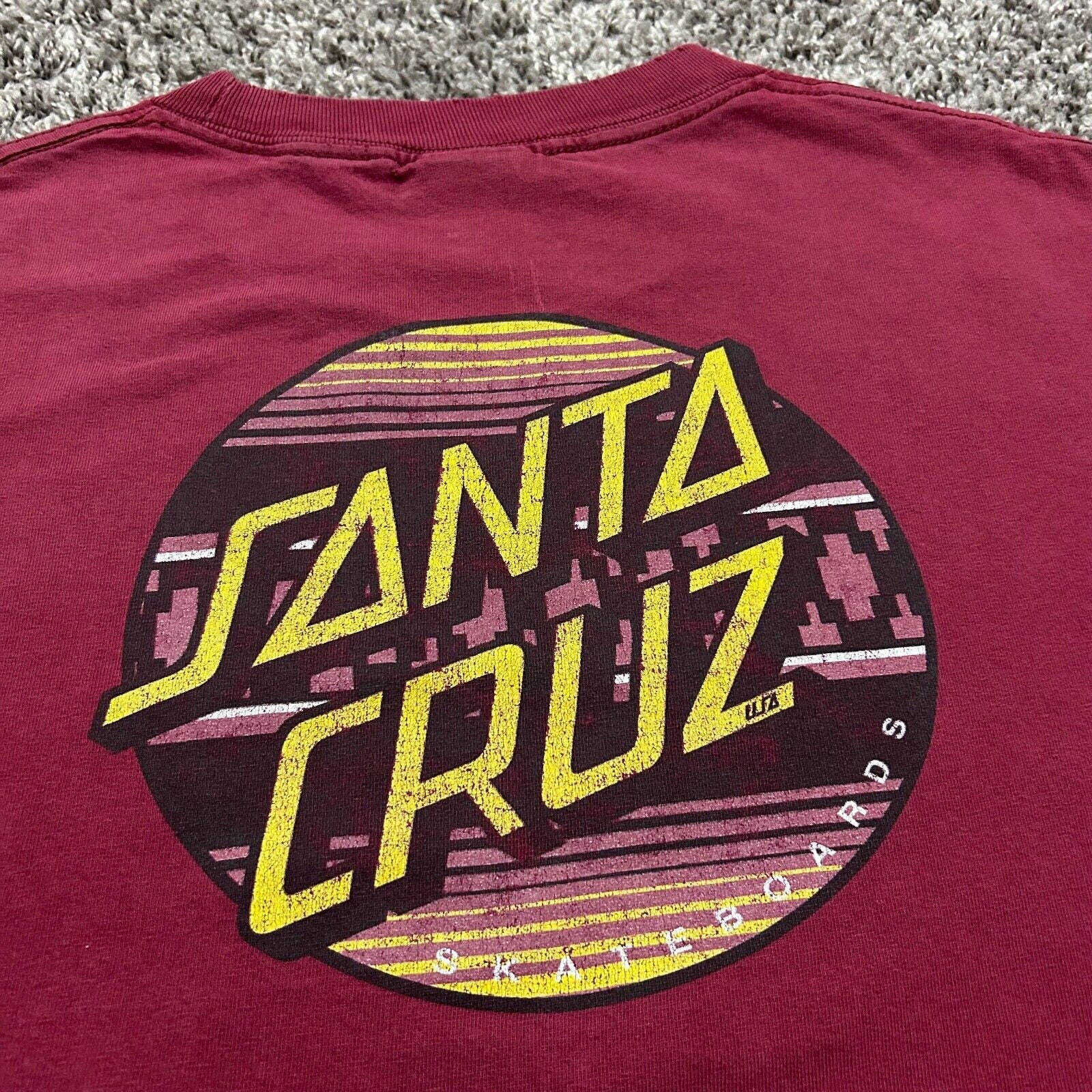 Vintage Santa Cruz Skate Shirt 90s Distressed Graphic Tee