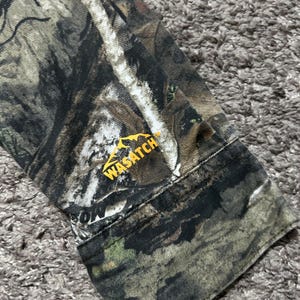 Mossy Oak Button Up Shirt Large Camo Hunting Long Sleeve Browning y2k Wasatch image 3