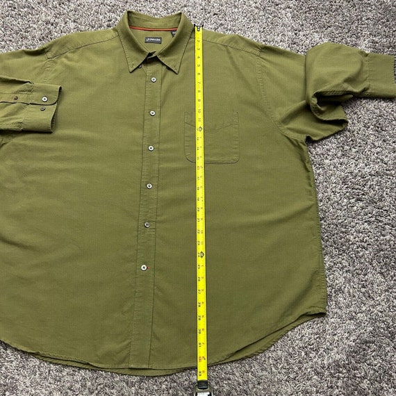 Vintage Button Up Shirt St Johns Bay Army Green M… - image 7