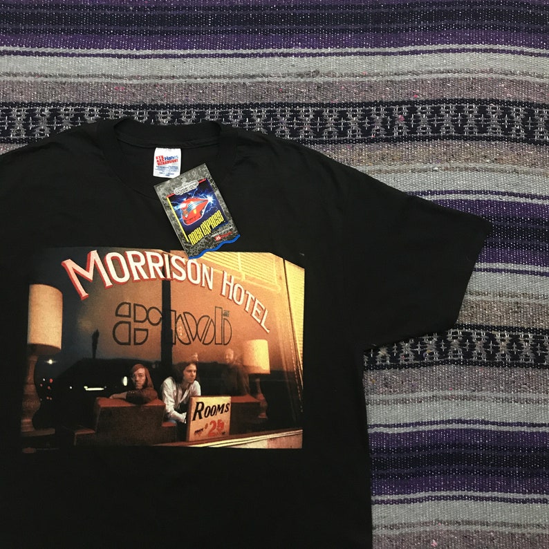 Vintage Die Turen Shirt 90er Jahre Jim Morrison Band Tee Mens Xl Deadstock Nwt 1994 Morrison Hotel Grafik T Shirt