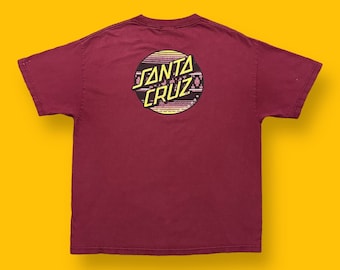 90's Vintage 1990 SANTA CRUZ Skateboards Bod Boyle T Shirt Large