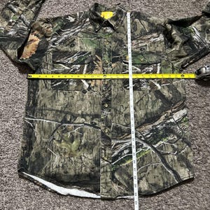 Mossy Oak Button Up Shirt Large Camo Hunting Long Sleeve Browning y2k Wasatch image 7