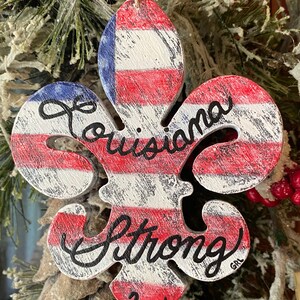 LOUISIANA STRONG 2021 Fleur de lis Ornament