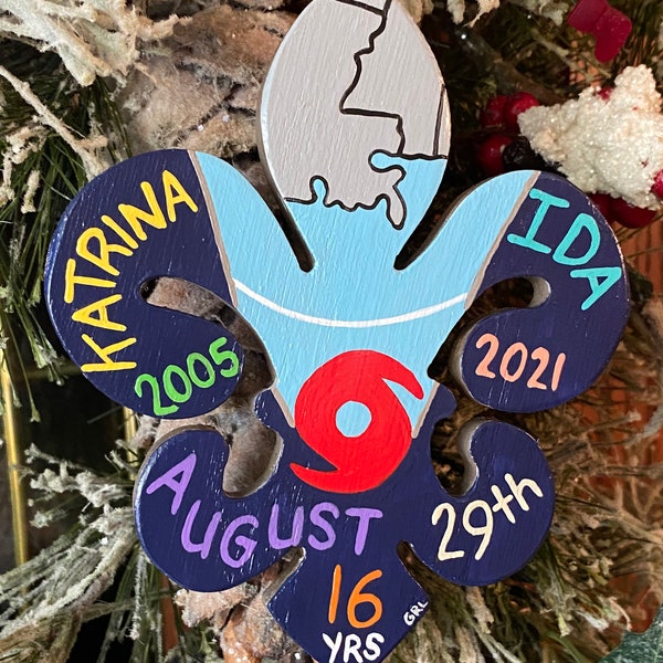 HURRICANE IDA/KATRINA 2021 Cone of Uncertainty ornament