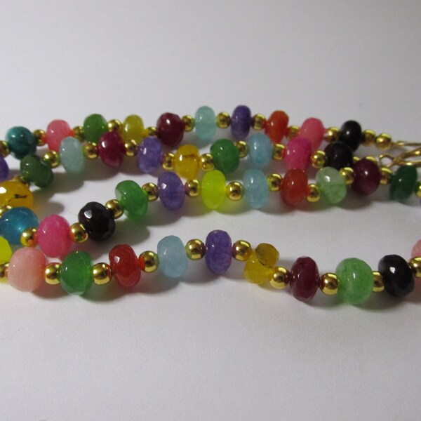 Candy Color Necklace Etsy
