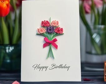 Artery8 Grußkarte „Boho Tulips“ – Blanko-Innen, 17,5x12,5 Cm, Hochwertiges Papier