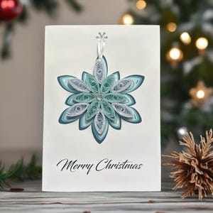 Handmade Christmas Cards 2-in-1 Ornament Tree, Keepsake Gift, Xmas Unique Holiday Decoration