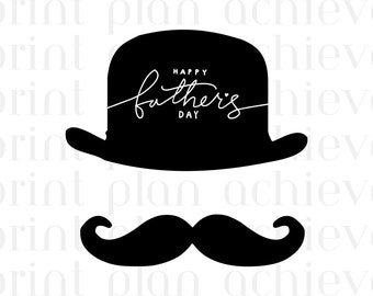 Happy Fathers Day Card - Gentleman - Digital Download