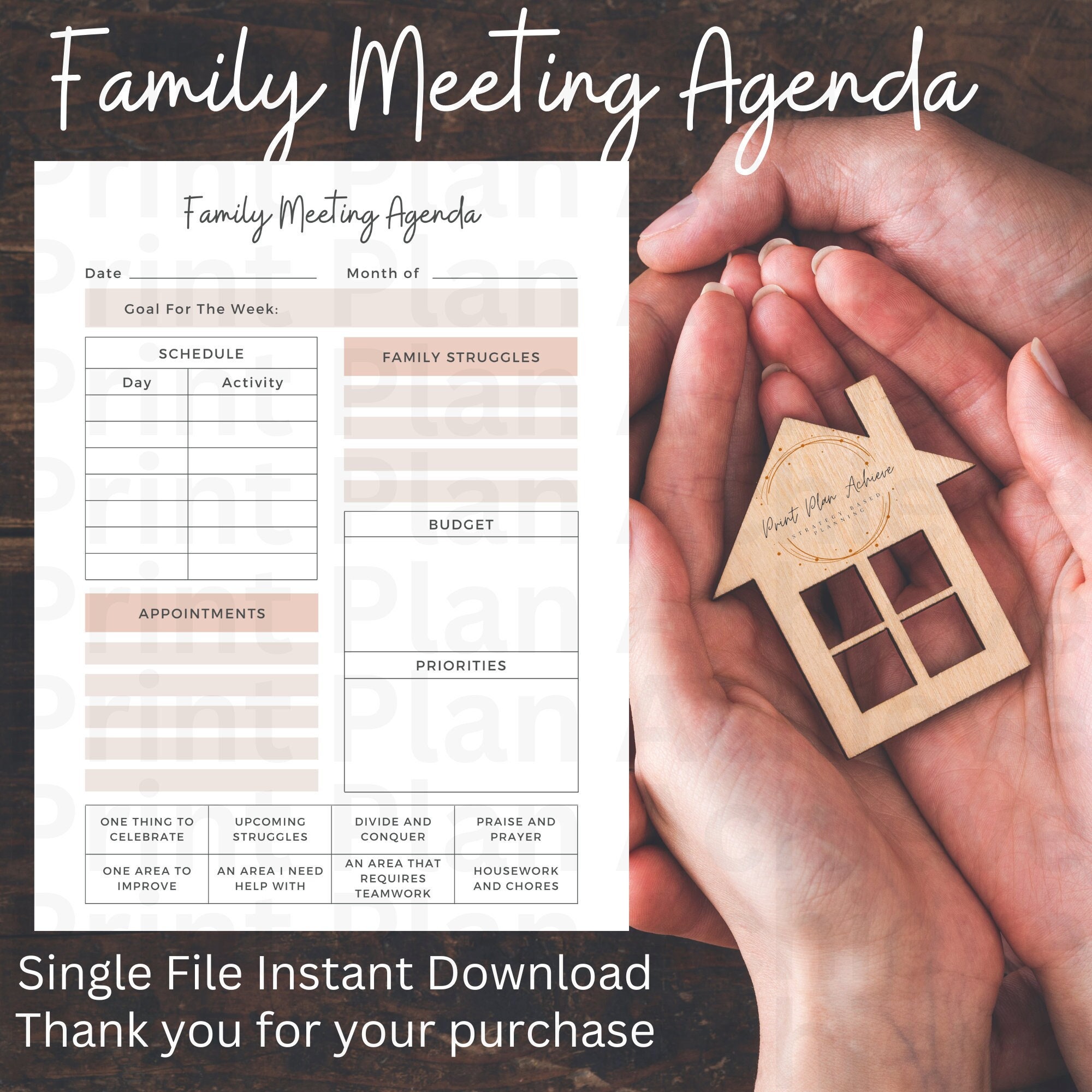 Family Meeting Agenda Family Meeting Agenda