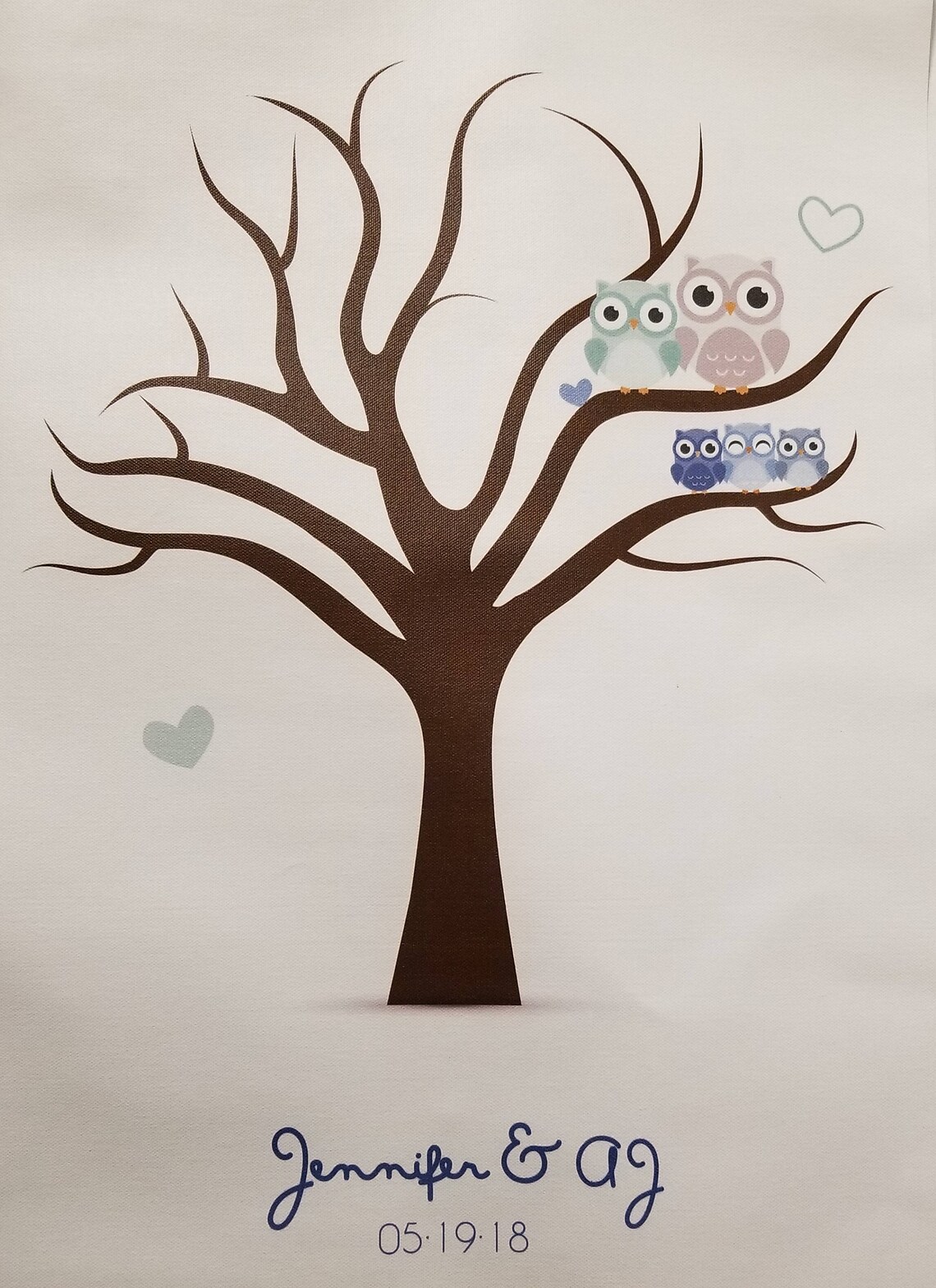 Fingerprint Guestbook Tree Alternative, Baby Shower Fingerprint Tree