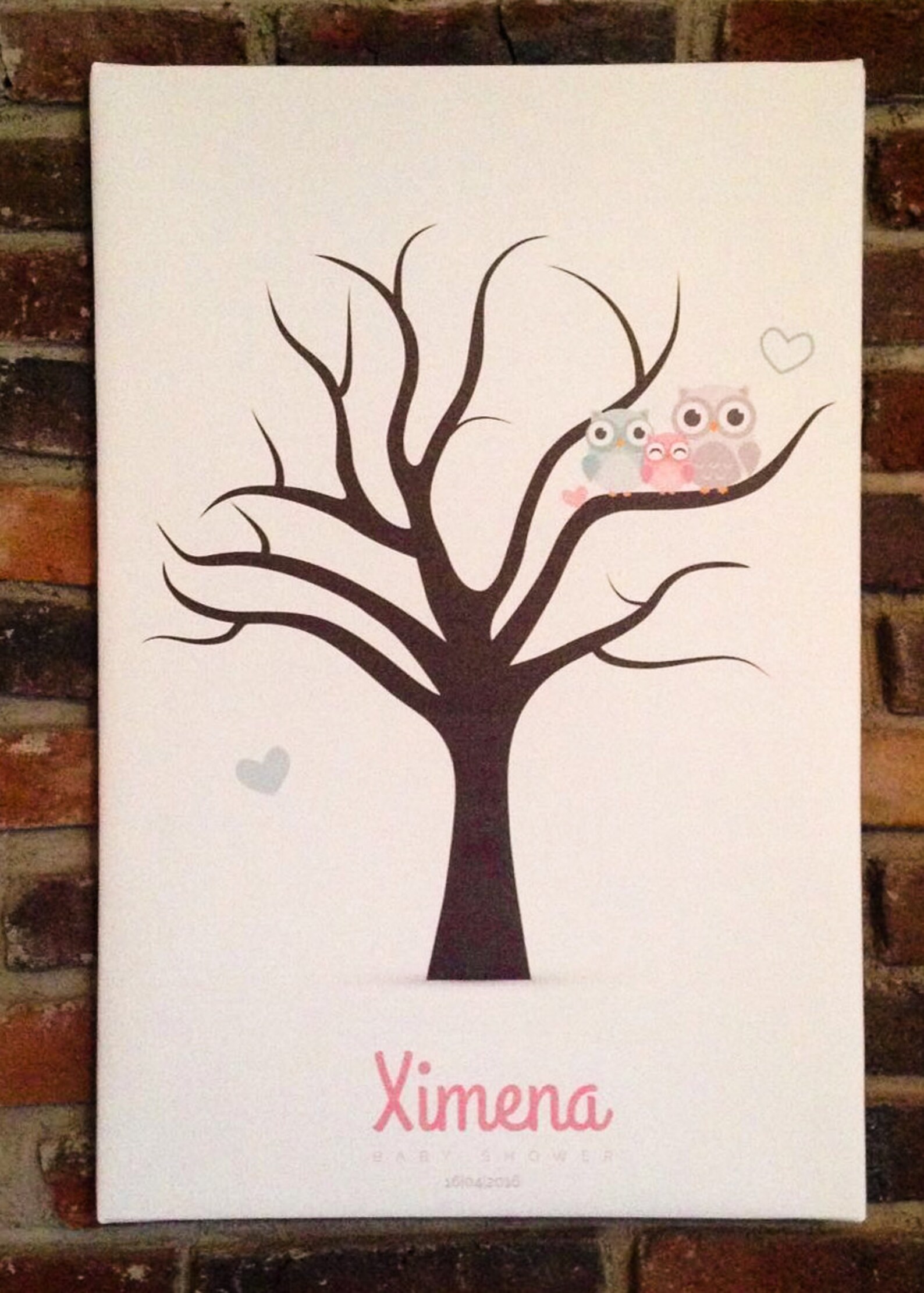 Fingerprint Guestbook Tree Alternative, Baby Shower Fingerprint Tree