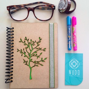 Tree notebook, tree journal, Sketchbook, Writing journal, spiral notebook, diary, sketchbook, scrapbook memory book, notebook, draw, writing