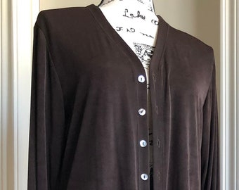 Jean Dress Distressed Denim Dress Chicos Design Label Rough Hem Made in Hong Kong Boho Beach Rocker Etsy
