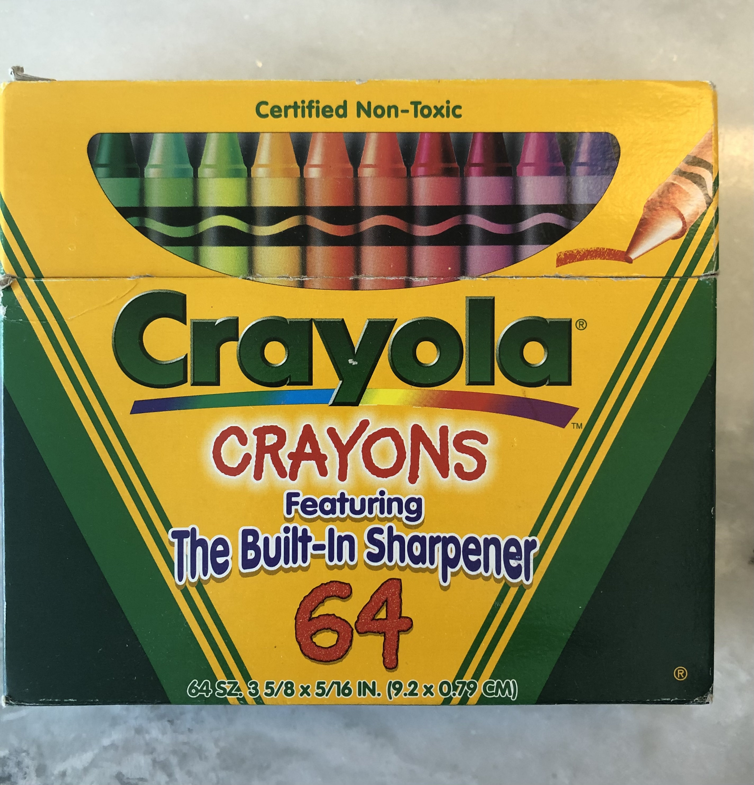 Crayons, 64 Crayons Per Box, Classic Colors, Built In Sharpener, Crayons  For Kids, School Crayons, Assorted Colors - 1 Box - Yahoo Shopping