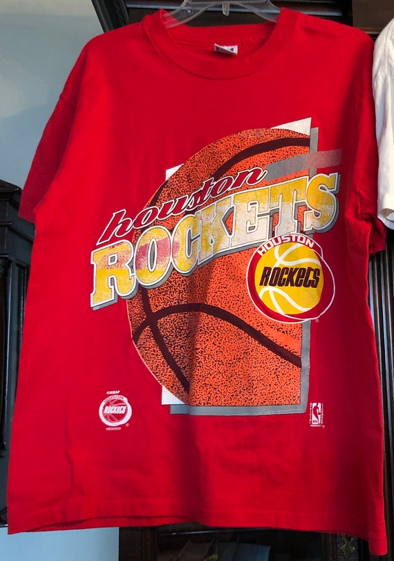 Houston Rockets Licensed 90’s Red T. 100% Cotton.… - image 1