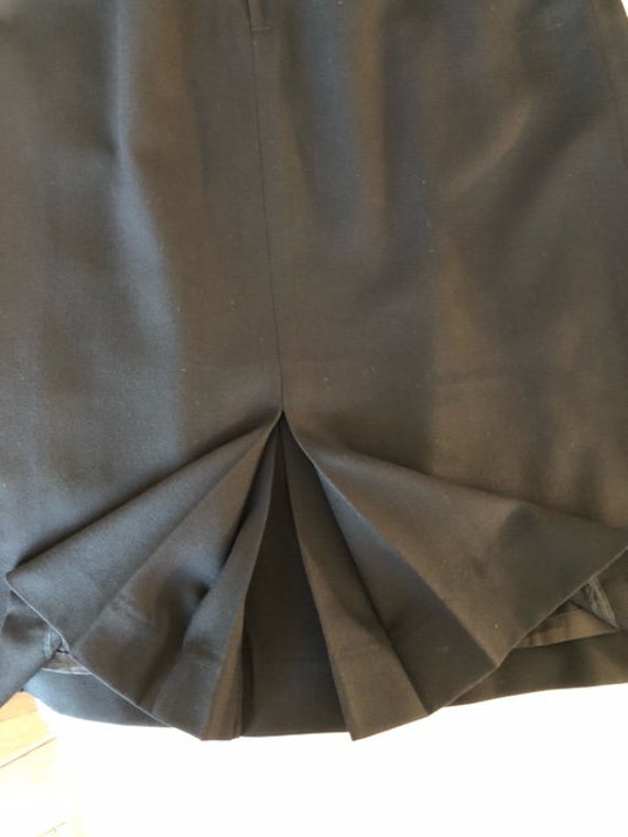 Brooks Brothers 100% Wool Black Skirt/Back Slit. … - image 8