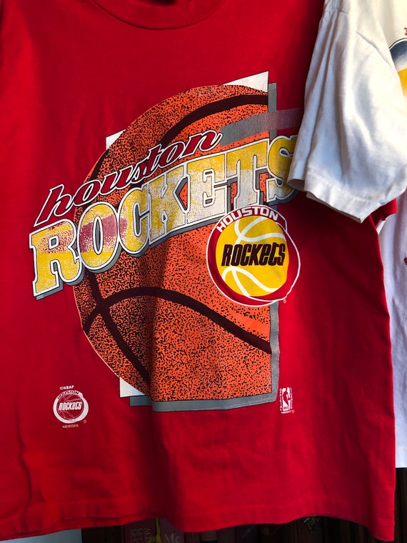 Houston Rockets Licensed 90’s Red T. 100% Cotton.… - image 2